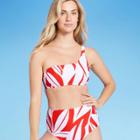 Kona Sol Women's One Shoulder Banana Tree Leaf Bikini Top - Kona