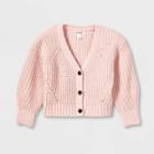 Toddler Girls' Button-front Cardigan - Cat & Jack Pink