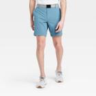 Men's Heather Golf Shorts - All In Motion Blue Gray