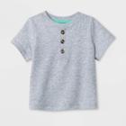 Petitebaby Boys' Short Sleeve Mix & Match Henley T-shirt - Cat & Jack Gray Newborn, Boy's