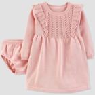 Baby Girls' Sweater Dress - Just One You Made By Carter's Newborn Peach, Girl's, Pink