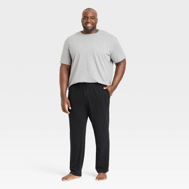 Men's Big & Tall Knit Pajama Set - Goodfellow & Co Gray