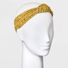 Knotted Knit Headwrap - Universal Thread Golden Yellow