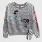 Girls' Disney Wreck-it Ralph Side Tie Pullover Sweater - Gray
