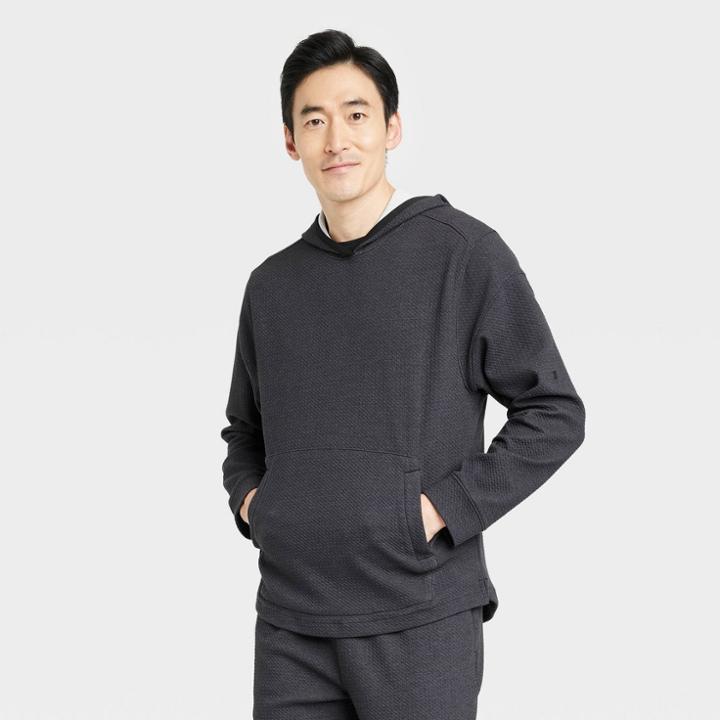 All In Motion Men's Textured Knit Hoodie - All In