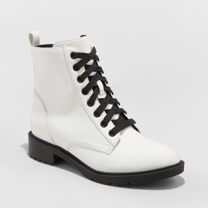 Women's Remi Combat Boots - Universal Thread White