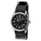 Women's Crayo Sunrise Watch With Nylon Strap And Luminous Hands - Black