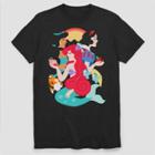 Men's Disney Pop Art Princesses Short Sleeve Graphic T-shirt - Black S, Men's,