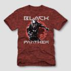 Men's Marvel Black Panther Short Sleeve Comic Graphic T-shirt - Cardinal