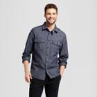 Men's Slim Fit Long Sleeve Button Down Work Shirt - Goodfellow & Co Blue