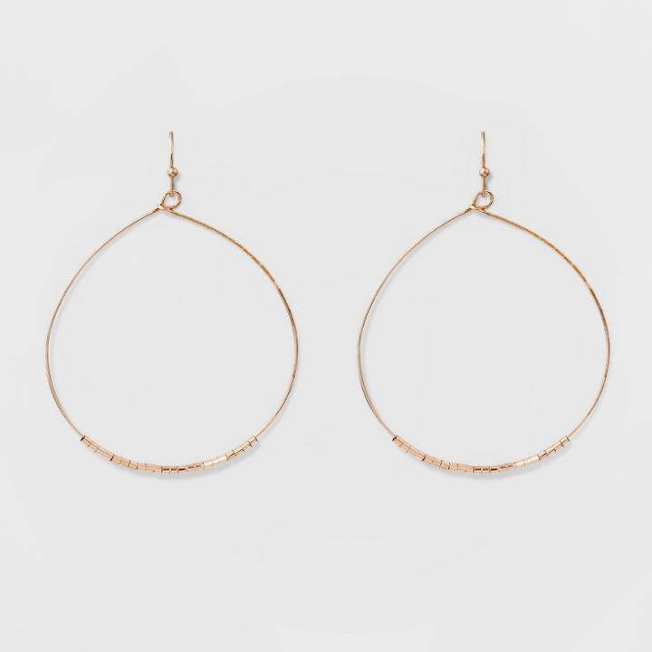 Front Facing Hoop Earrings - A New Day Rose Gold