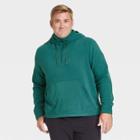 Men's Big & Tall Fleece Pullover Sweatshirt - All In Motion Dark Teal Xxxl, Dark Blue