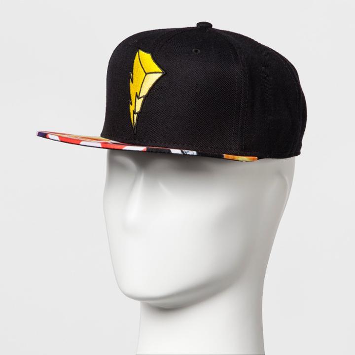 Men's Power Rangers Lightning Bolt Baseball Cap - Black
