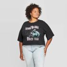Grayson Threads Women's The Future Is Ours Plus Size Short Sleeve Cropped T-shirt (juniors') - Black 1x, Women's,