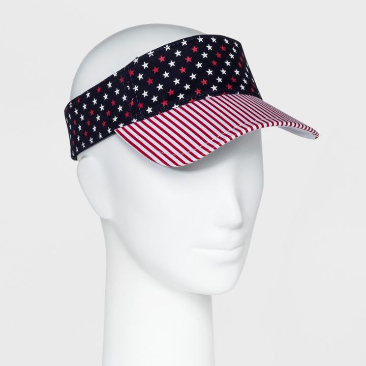 Women's Printed Visor Hat - Mossimo Supply Co. Blue,