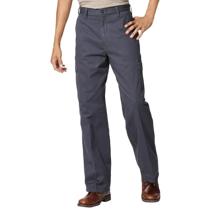 Dickies Men's Big & Tall Loose Fit Cargo Work Pants - Charcoal 48x32,