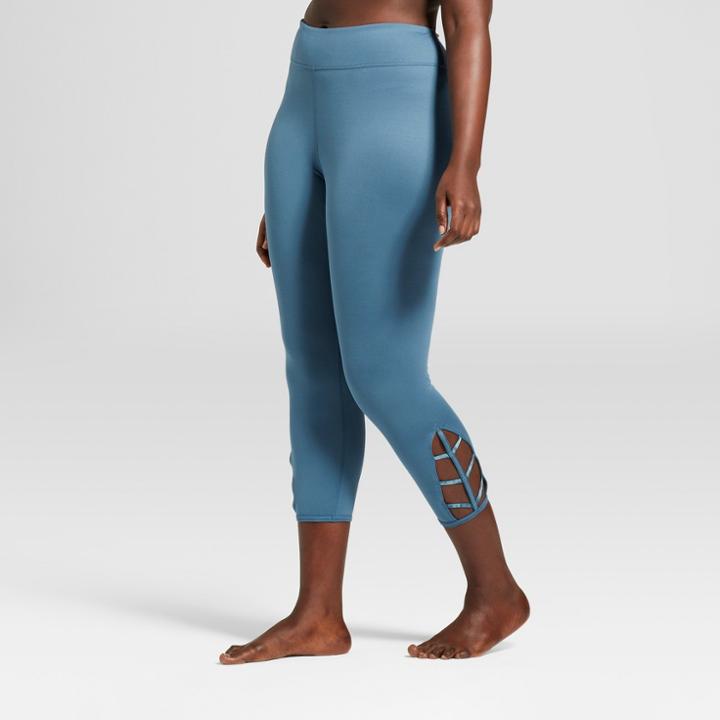 Women's Plus Size Comfort Lattice Mid-rise Leggings - Joylab