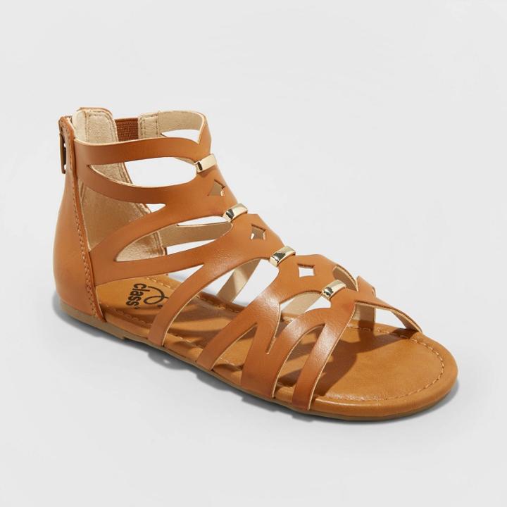 Girls' Freya Gladiator Sandals - Art Class Cognac