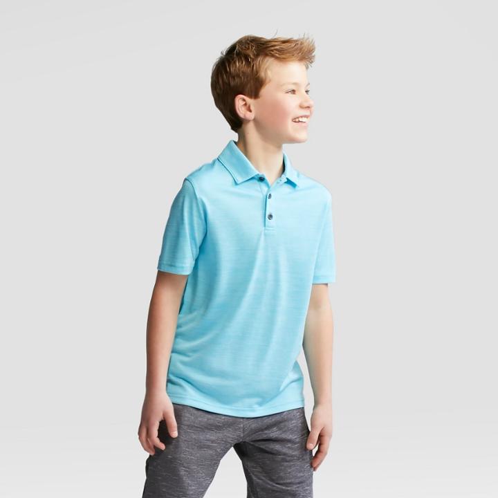 Boys' Golf Polo Shirt - C9 Champion Light Blue Heather
