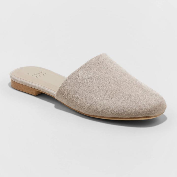 Women's Thea Flats And Slip Ons - A New Day Gray