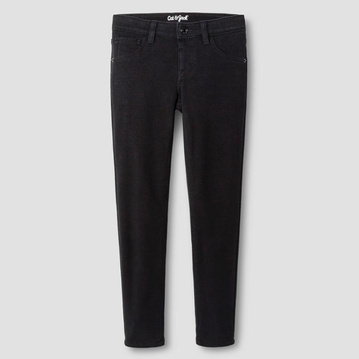 Girls' Soft Jeggings - Cat & Jack Black S, Girl's,
