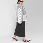 Women's Plus Size Long Sleeve Full Zip Transparent Windbreaker Jacket - Wild Fable Ivory