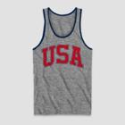 Mad Engine Men's Usa Flag Tank Top - Heathered Gray