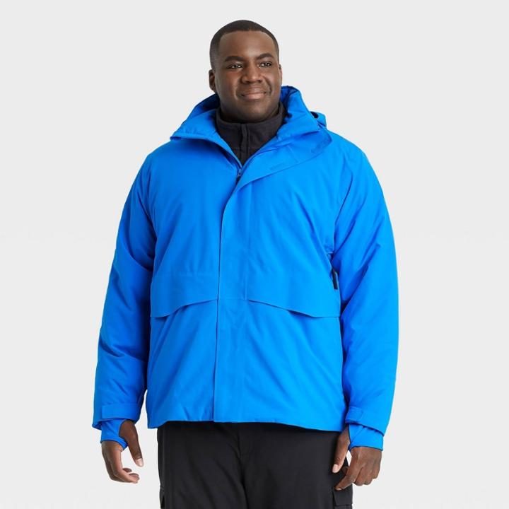 Men's Big & Tall Snow Sport Jacket With 3m Thinsulate Insulation - All In Motion Blue