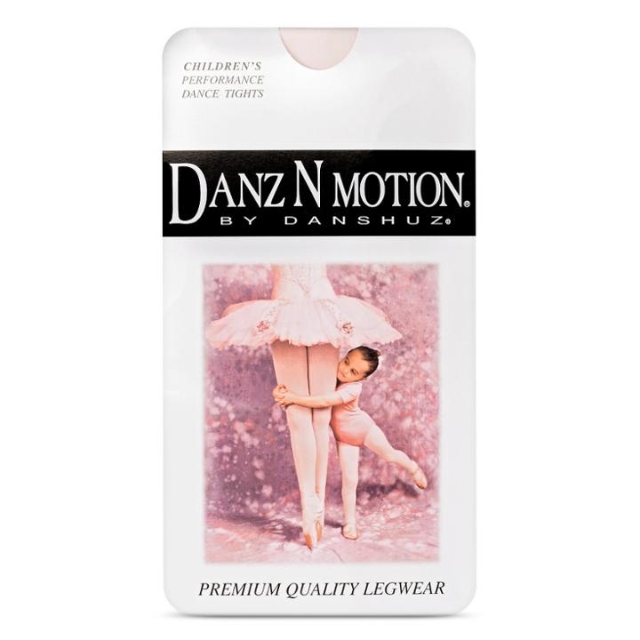 Danshuz Girls' Footed Dance Leggings - Pink M (8-10),