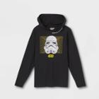Boys' Star Wars Hooded Long Sleeve Graphic T-shirt - Black