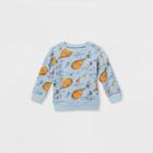 Dr. Seuss Toddler Boys' Dr.seuss 'oh The Places' Fleece Crew Neck Pullover -