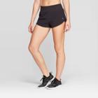 Women's Scalloped Edge Shorts With Inner Brief - Joylab Black