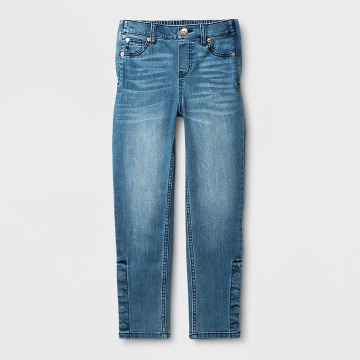 Girls' Adaptive Skinny Light Wash Denim - Cat & Jack Blue