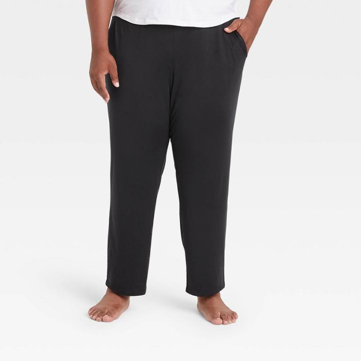 Men's Big & Tall Soft Stretch Tapered Joggers - All In Motion Black