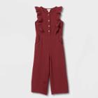 Girls' Sleeveless Gauze Jumpsuit - Cat & Jack