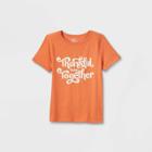 Kids' Adaptive Short Sleeve Graphic T-shirt - Cat & Jack Orange