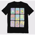 Millennial Latino Cards Men's Gen Z Loteria Short Sleeve Graphic T-shirt - Black