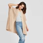 Women's Lightweight Knit Kimono- Universal Thread Tan One Size, Women's, Brown