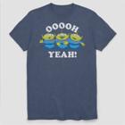 Men's Disney Toy Story Little Aliens Oh Yeah Short Sleeve Graphic T-shirt - Navy Heather S, Men's, Size: