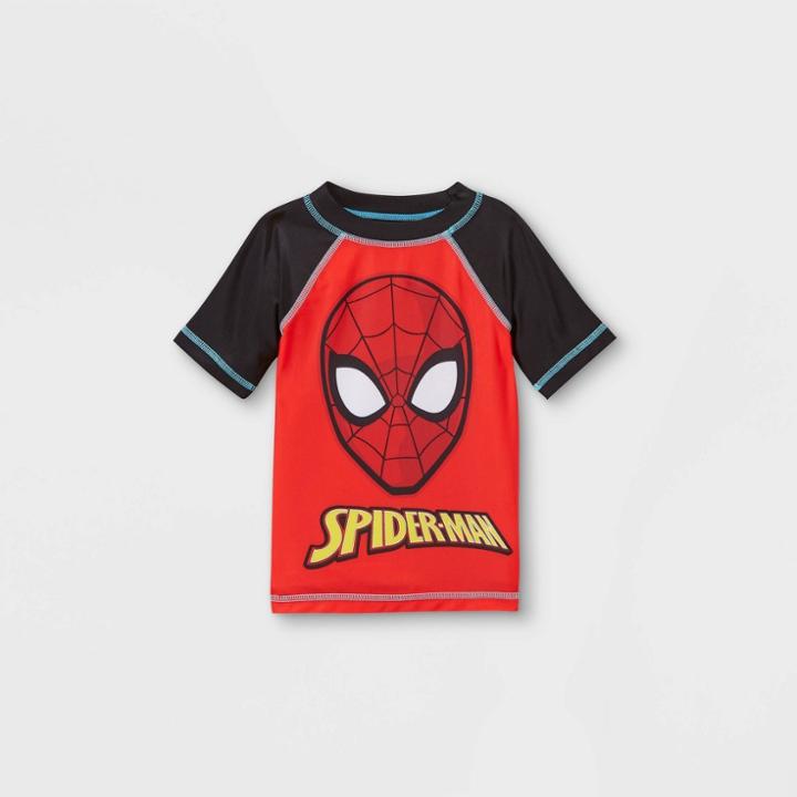 Toddler Boys' Spider-man Rash Guard Swim