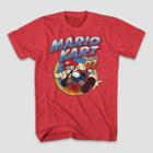 Men's Nintendo Mario Kart Short Sleeve Graphic T-shirt - Heather Red