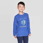 Boys' Long Sleeve Hanukkah Graphic T-shirt - Cat & Jack Blue M, Boy's,