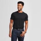 Men's Slim Fit Pima Crewneck T-shirt - Goodfellow & Co Black