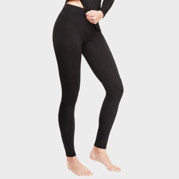Warm Essentials By Cuddl Duds Women's Smooth Stretch Thermal Leggings - Black