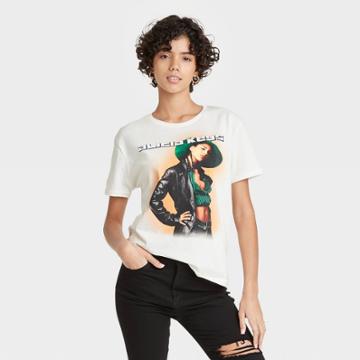 Women's Alicia Keys Short Sleeve Graphic T-shirt - Cream
