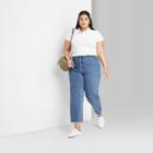 Women's Plus Size Super-high Rise Straight Jeans - Wild Fable Medium Blue