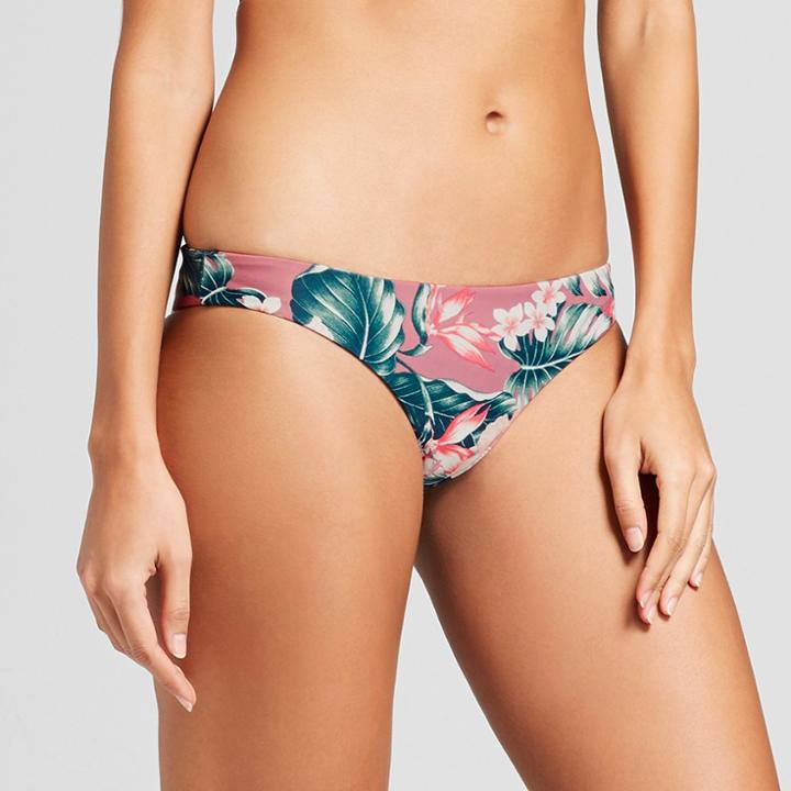 Tori Praver Seafoam Women's Tropical Super Cheeky Bikini Bottom - Sweet Rose