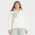 Women's Plus Size Sherpa Jacket - Universal Thread Cream X, Ivory