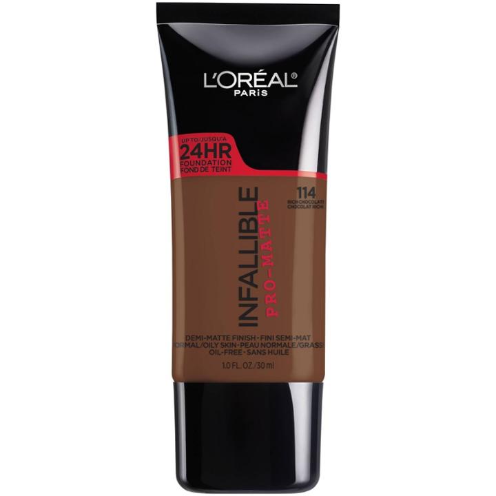 L'oreal Paris Infallible Pro-matte Foundation 114 Rich Chocolate