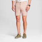 Target Men's 7 Linden Flat Front Chino Shorts - Goodfellow & Co Peach (pink)